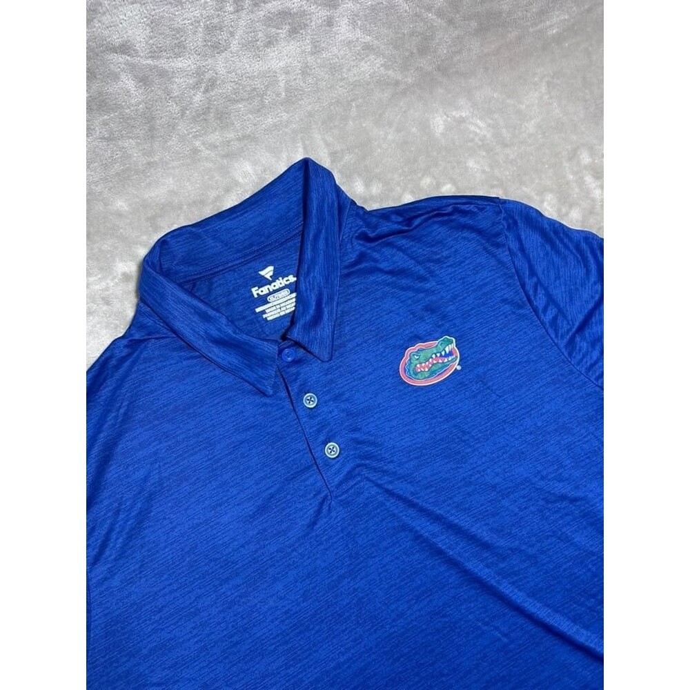 Fanatics Florida Gators Shirt Men XL Extra Large Polo Blue Short Sleeve New